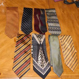 8 Silk Ties IKE BEHAR Tasso Elba CALVIN KLEIN Fabio Ferretti PRONTO UOMO…